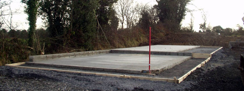 Concrete yard groundwork services in Dublin and Leinster