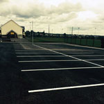 Car park paving, line painting, Ballinasloe